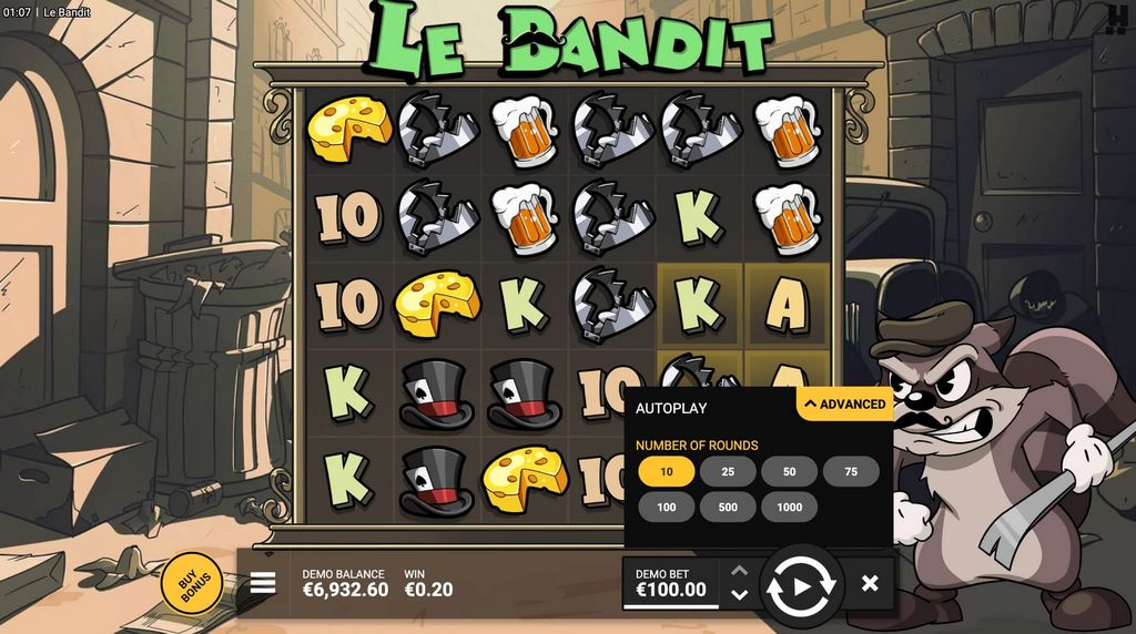 Le Bandit Slot (Hacksaw Gaming) – Gratis demonstrasjon og spill
